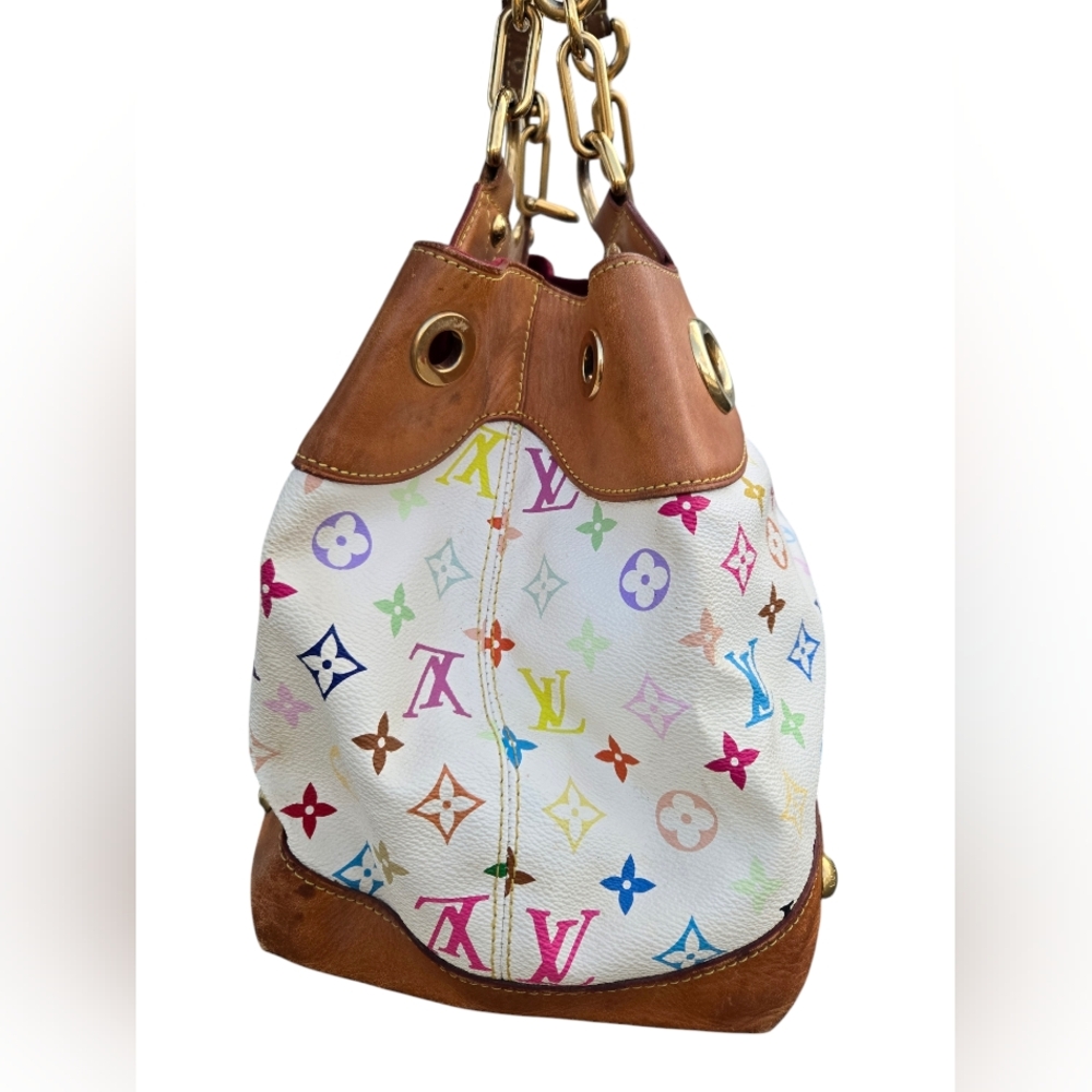 Authentic Louis Vuitton Multicolor white Ursula. - Picture 12 of 17